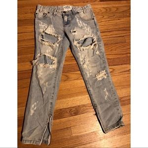 One Teaspoon Cropped Jeans